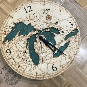 Michigan Wooden Clock